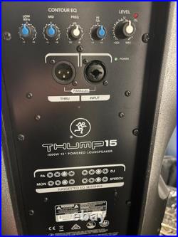 Thump 15 1000 Watt Powered Loudspeaker with Bluetooth. Tripod stands included