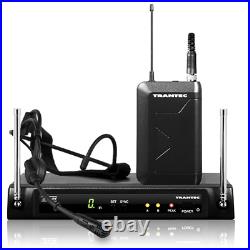 Trantec S4.04A HM-33 UHF Headset Wireless Radio Microphone Multi Freq System Mic