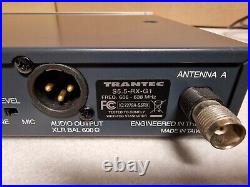 Trantec S5.5 Wireless Microphone Reciever (606-638MHz) + Power Supply