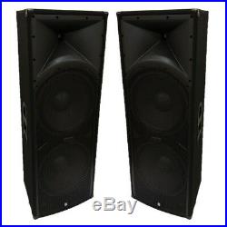 Twin 15 inch PA Speaker System 4800w Peak For DJ Karaoke or Live Sound (PAIR)