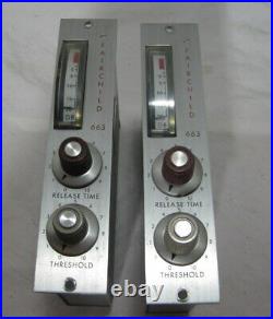Two Fairchild Model 663 Recording and Broadcast Compressors