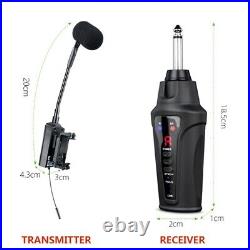 UHF 16 Channels Violin Wireless Microphone Receiver Transmitter For Viola Violin