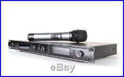 UHF 4 Channel Handheld Metal Mic Wireless Microphone System Karaoke DJ singing