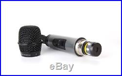 UHF 4 Channel Handheld Metal Mic Wireless Microphone System Karaoke DJ singing