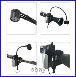 UHF Clip on Instrument Wireless Microphone Mic System for Clarinet Flute