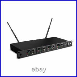 UHF Four 4 Channels Wireless In Ear Monitor System Stage Headphone Monitoring