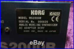 USED KORG MS2000r MS 2000 r rack Music Synthesizer Keyboard 161215