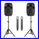VPS-Active-Speakers-and-Wireless-Microphones-Karaoke-PA-System-with-Stands-400W-01-dv