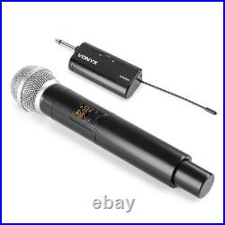 VPS Active Speakers and Wireless Microphones Karaoke PA System with Stands 400W