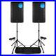 VSA12-Pair-Active-PA-Speakers-Bi-Amp-12-1600w-2-Way-DJ-Sound-System-with-Stands-01-jv