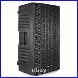 VSA12 Pair Active PA Speakers Bi-Amp 12 1600w 2-Way DJ Sound System with Stands