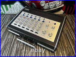 Vintage 1970 Yamaha Em-70 6 Channel Powered Mixer Guitar Spring Reverb Eq Mixer