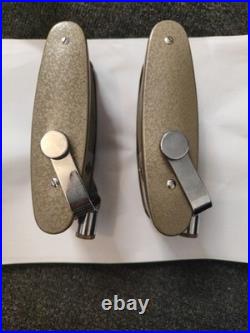Vintage Pair of Grundig VR53 Ribbon Microphones Working Tested with Cables