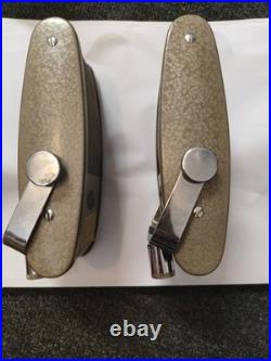 Vintage Pair of Grundig VR53 Ribbon Microphones Working Tested with Cables