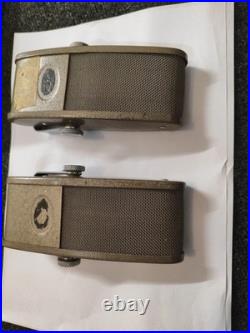 Vintage Pair of Grundig VR53 Ribbon Microphones Working Tested with Cables