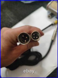 Vintage Pair of Grundig VR53 Ribbon Microphones Working Tested with Cables