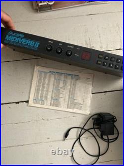 Vintage Rare Alesis Midiverb II 2 16 BIT Effects Unit Rack Mount & PSU TESTED