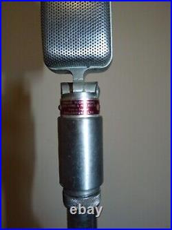 Vintage Reslo Reslosound Ribbon Microphone 30/50 Ohms and rare stand