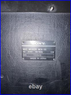 Vintage Sony MX-16 8-Channel Mixer (Fully Working, Rare)