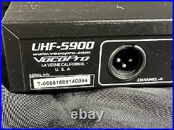 VocoPro UHF-5900 4 Microphone Wireless System with Frequency Scan Band