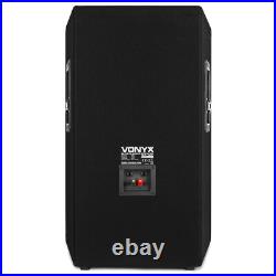 Vonyx 15 Passive DJ Speakers Pair 1600W Perfect for Parties & Events
