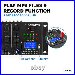 Vonyx 172.990 Bluetooth DJ Mixer with 4 Channels