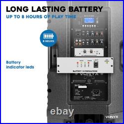 Vonyx 174.055 VSA700 Portable PA Speaker System 15