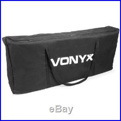 Vonyx 180.033 DB3 Professional Foldable Lightweight DJ Booth Desk with Covers