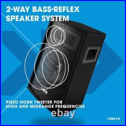 Vonyx SL12 Passive DJ Speakers Pair 12 1200W Professional Audio