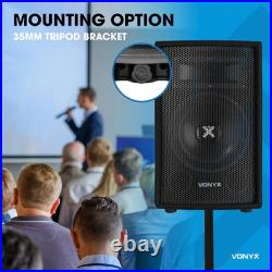 Vonyx SL12 Passive DJ Speakers Pair 12 1200W Professional Audio