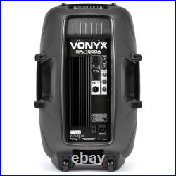 Vonyx SPJ-1500A 15 Active PA Speaker 800W High Power Sound System
