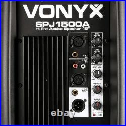 Vonyx SPJ-1500A 15 Active PA Speaker 800W High Power Sound System