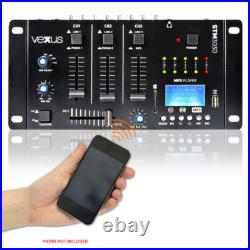 Vonyx STM3030 Bluetooth DJ Mixer 4 Channels Professional Audio Mixer