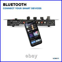 Vonyx STM3030 Bluetooth DJ Mixer 4 Channels Professional Audio Mixer