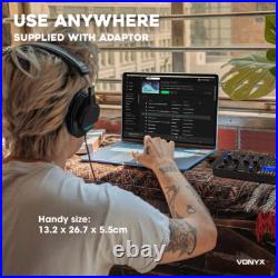 Vonyx STM3030 Bluetooth DJ Mixer 4 Channels Professional Audio Mixer