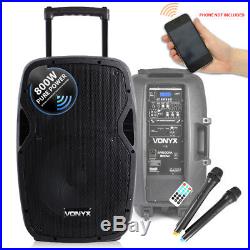 Vonyx Sound Portable Battery Powered Bluetooth PA System 800W Wireless Speaker