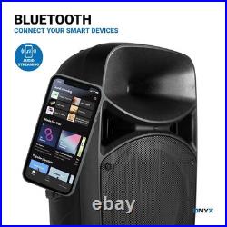 Vonyx VPS122A 12 Active PA Speakers with Bluetooth & Stands 800W Power