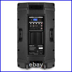 Vonyx VSA12BT Active PA Speaker Bi-Amplified 12 800w Bluetooth DJ Stage System