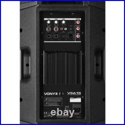 Vonyx VSA15 15 Active PA Speaker 1000W Bi-Amplified 2-Way DJ System