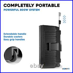 Vonyx VSA500-BP 12 Portable PA System with Wireless Mic & Bluetooth 800W