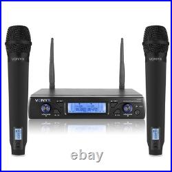 Vonyx WM62 Dual Wireless Microphone System UHF 16Ch Karaoke Set