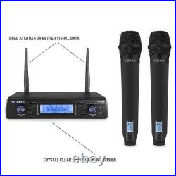 Vonyx WM62 Dual Wireless Microphone System UHF 16Ch Karaoke Set
