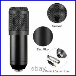 Wired Professional Kit Microphone Condenser Recordings Singing Studio USB Plugs