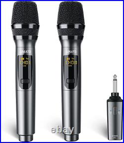 Wireless Microphone, LEKATO Rechargeable Wireless Microphone with Rechargeable R