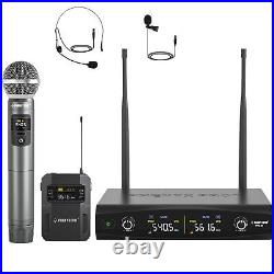 Wireless Microphone System, Metal Wireless Mic Set with Handheld