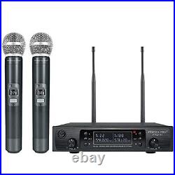 Wireless Microphone System, Phenyx Pro Dual Channel Cordless Mic Set With 2