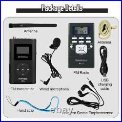 Wireless Tour Guide System 2 Transmitter Mic 30 Receiver Church Training Meeting