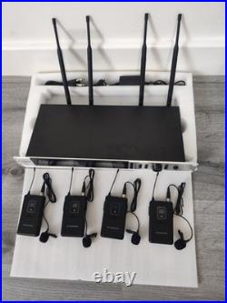 Wireless microphone with 4 lavalier 4-channel system SKM9200 professional sound