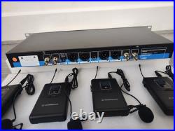 Wireless microphone with 4 lavalier 4-channel system SKM9200 professional sound