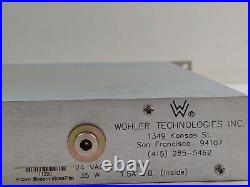 Wohler AMP-1 two channel stereo audio monitoring w power supply